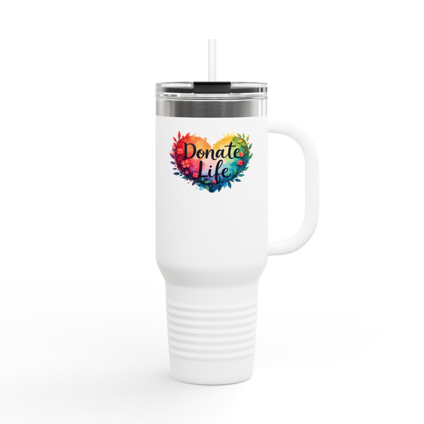 Donate Life, Heart with Branches, Insulated Travel Mug, 40oz