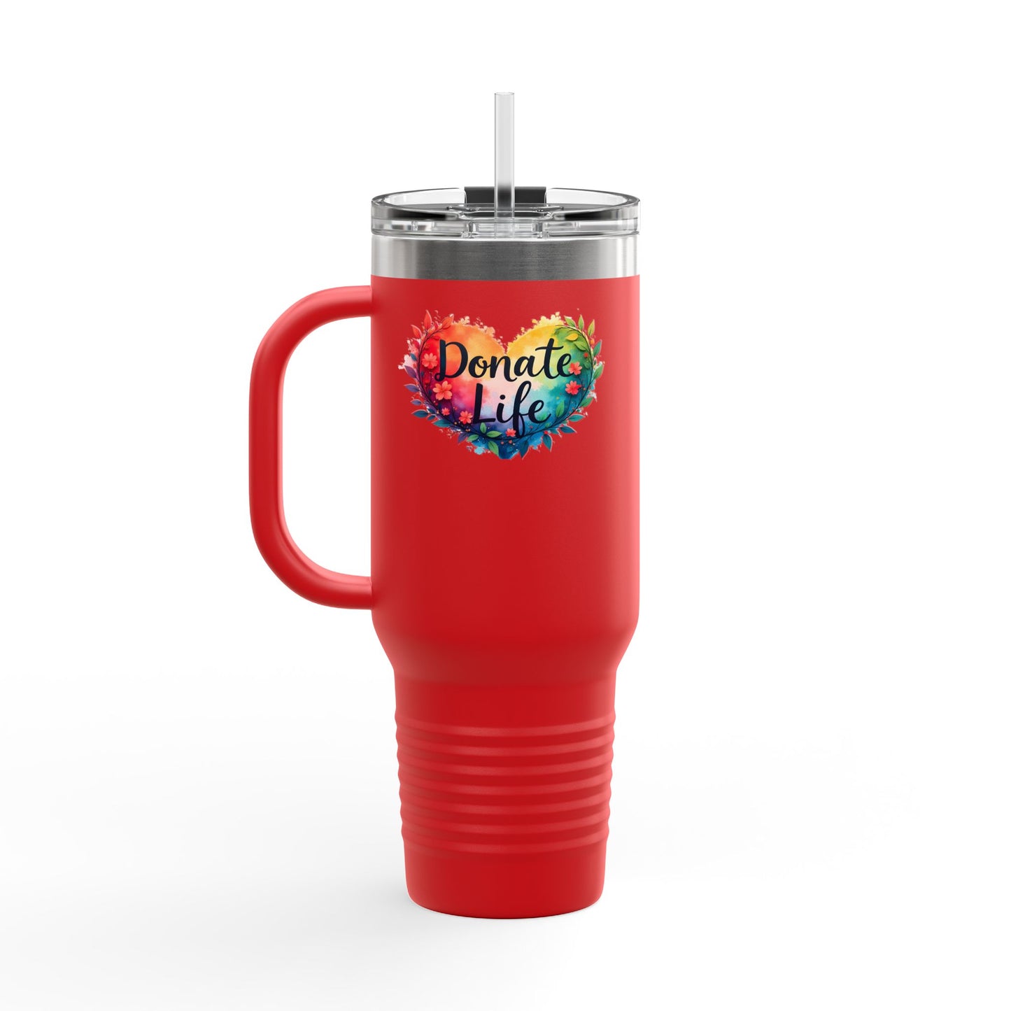 Donate Life, Heart with Branches, Insulated Travel Mug, 40oz