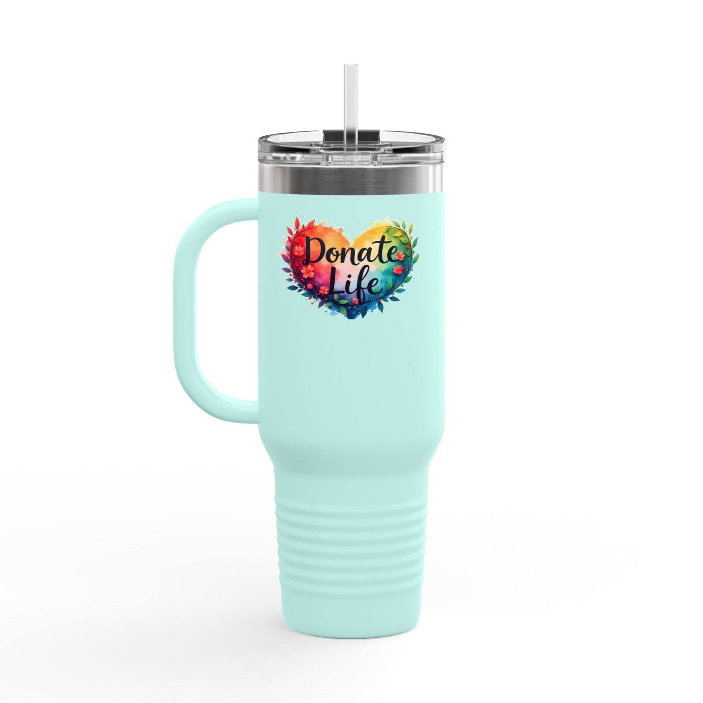 Donate Life, Heart with Branches, Insulated Travel Mug, 40oz