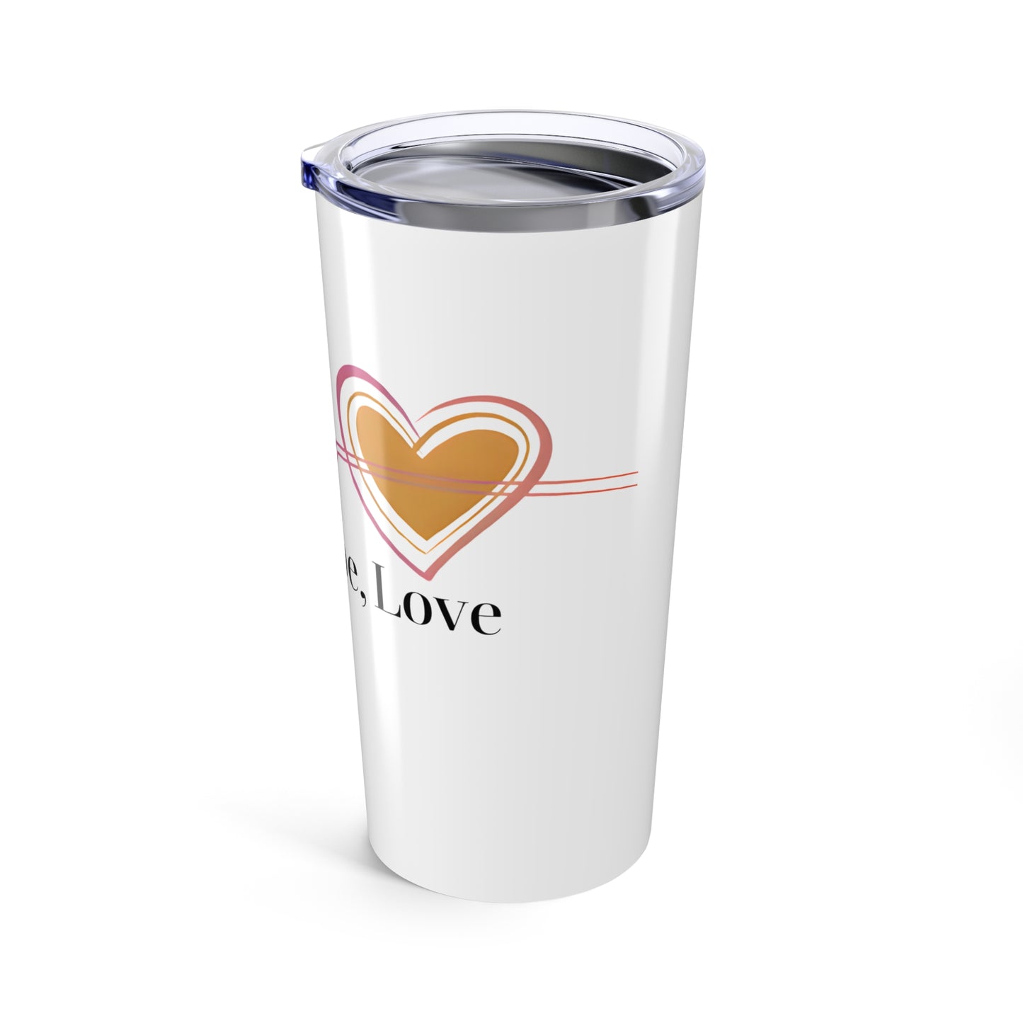 Faith Hope Love, Inspirational 20oz Stainless Steel Tumbler
