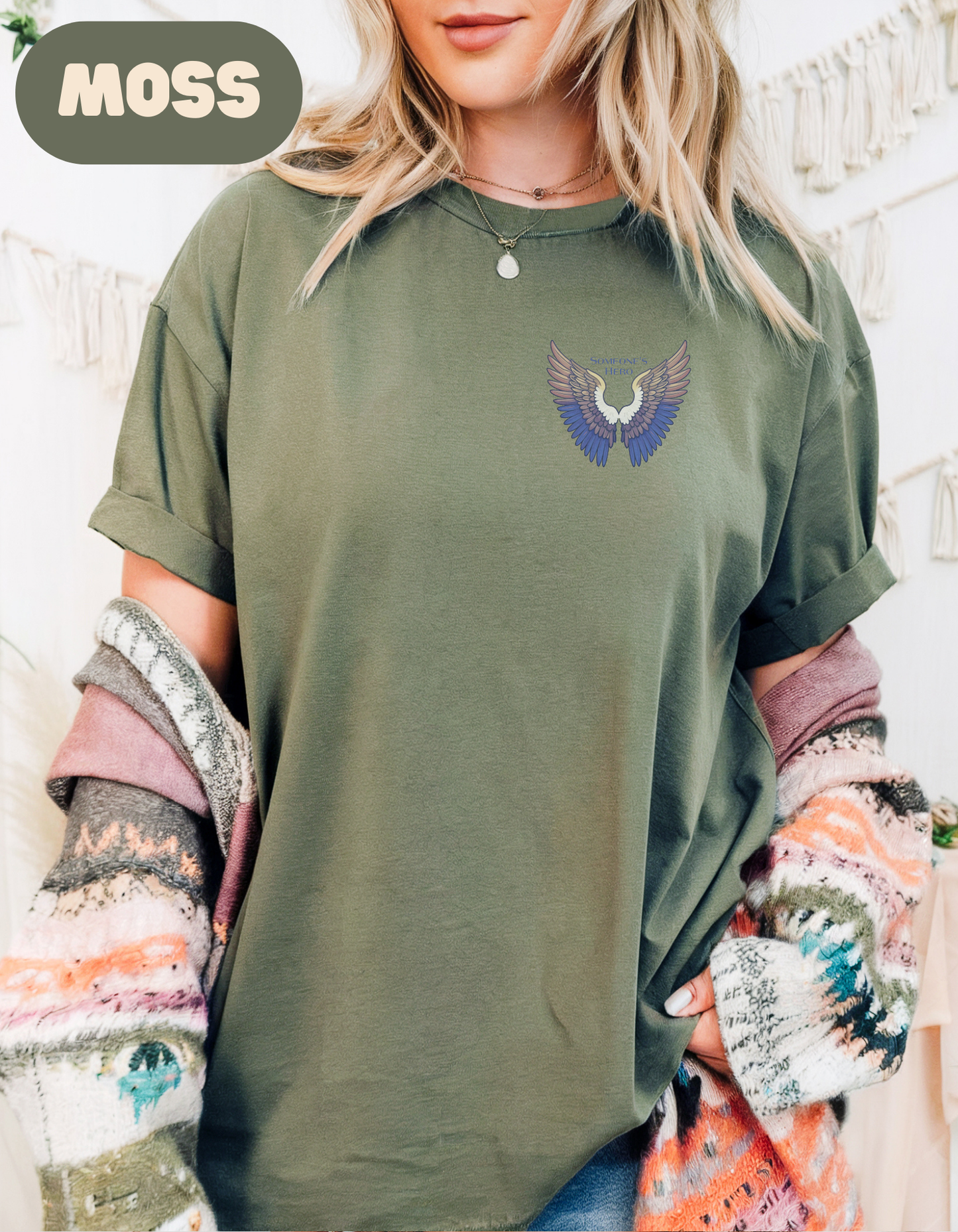 Someone’s Hero Organ Donation T-Shirt, Angel Wings Design