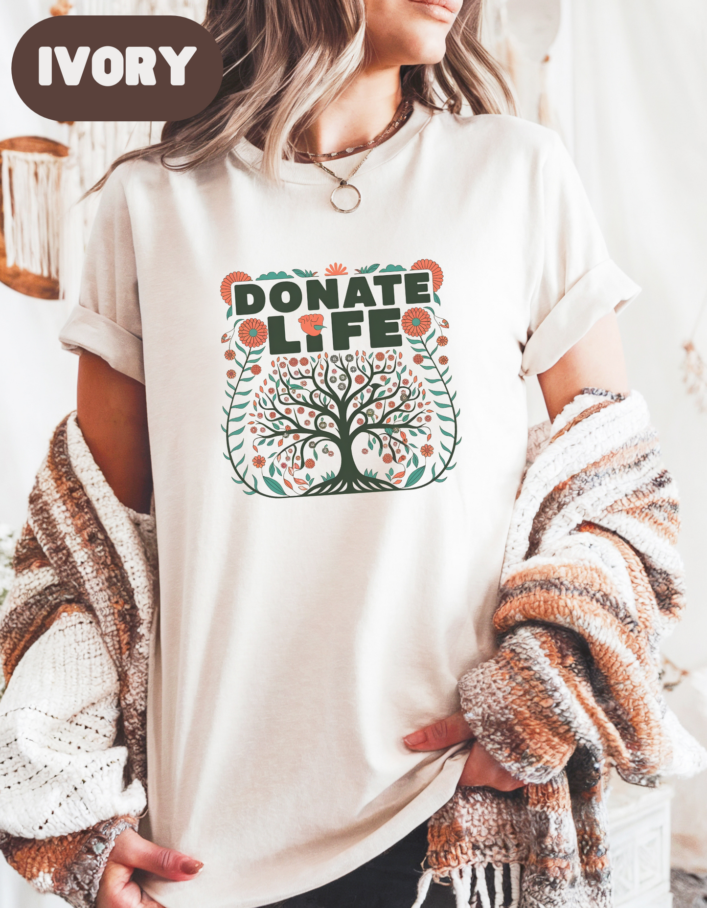 Donate Life Shirt, Organ Donation Awareness Tee, Transplant Survivor Gift, Living Donor Shirt, Kidney Liver Lung Heart Transplant T-Shirt