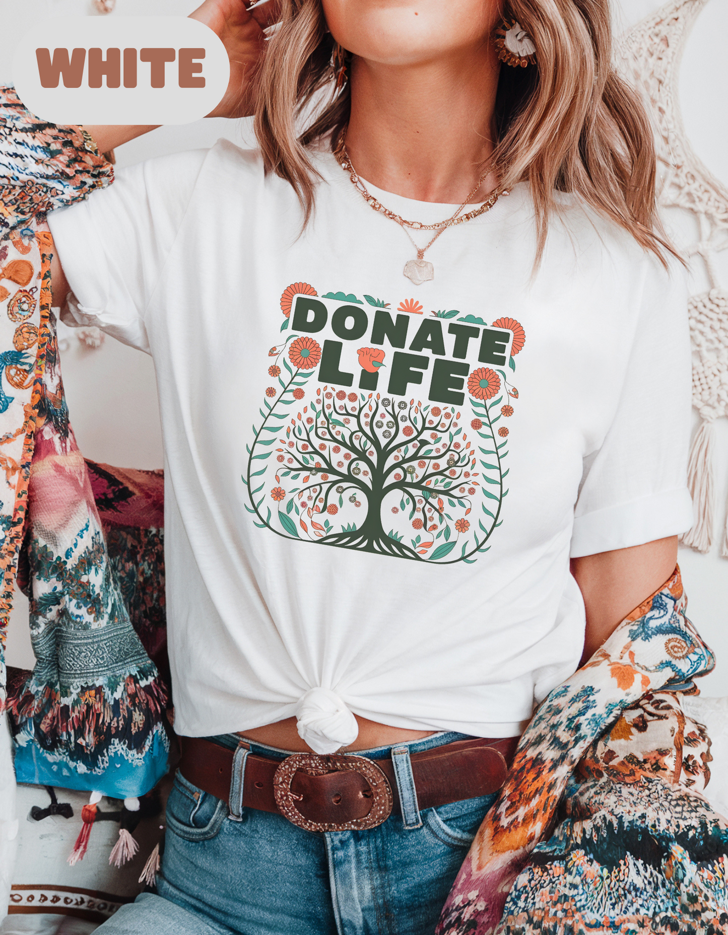 Donate Life Shirt, Organ Donation Awareness Tee, Transplant Survivor Gift, Living Donor Shirt, Kidney Liver Lung Heart Transplant T-Shirt