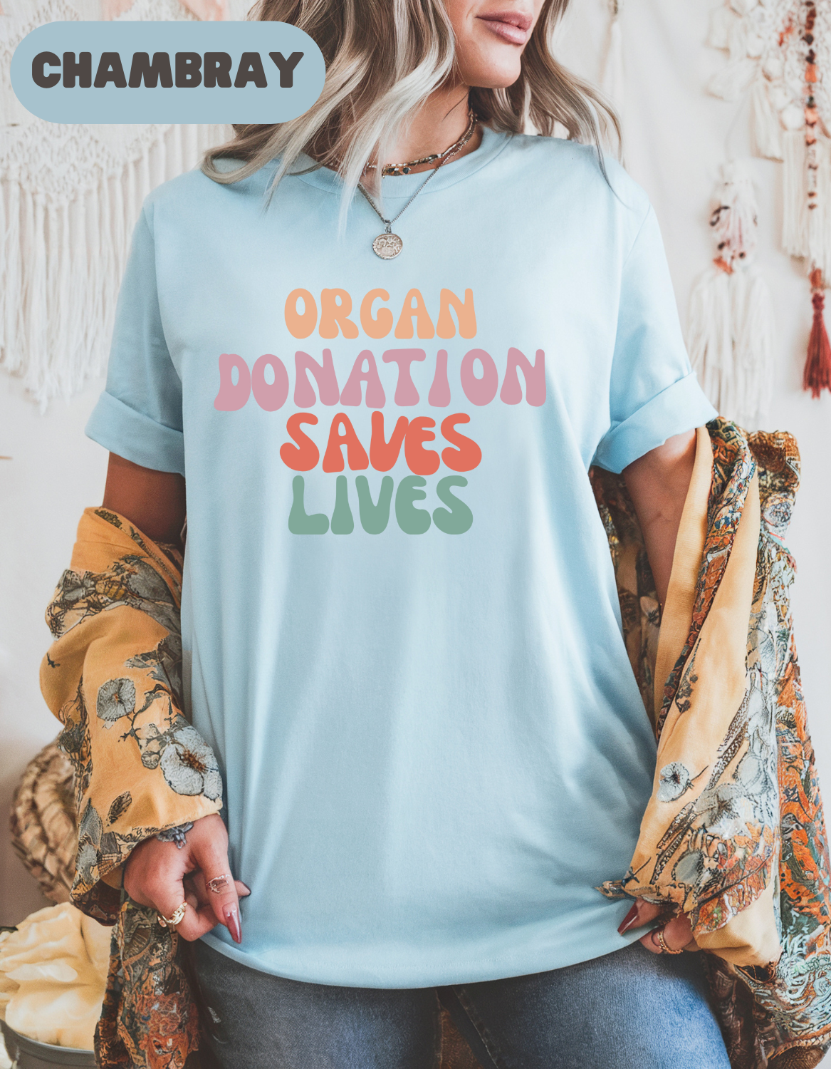 Organ Donation Saves Lives Shirt, Donate Life Tee, Organ Transplant Awareness Shirt, Gift for Nurse, Kidney Liver Lung Heart Donor Shirt