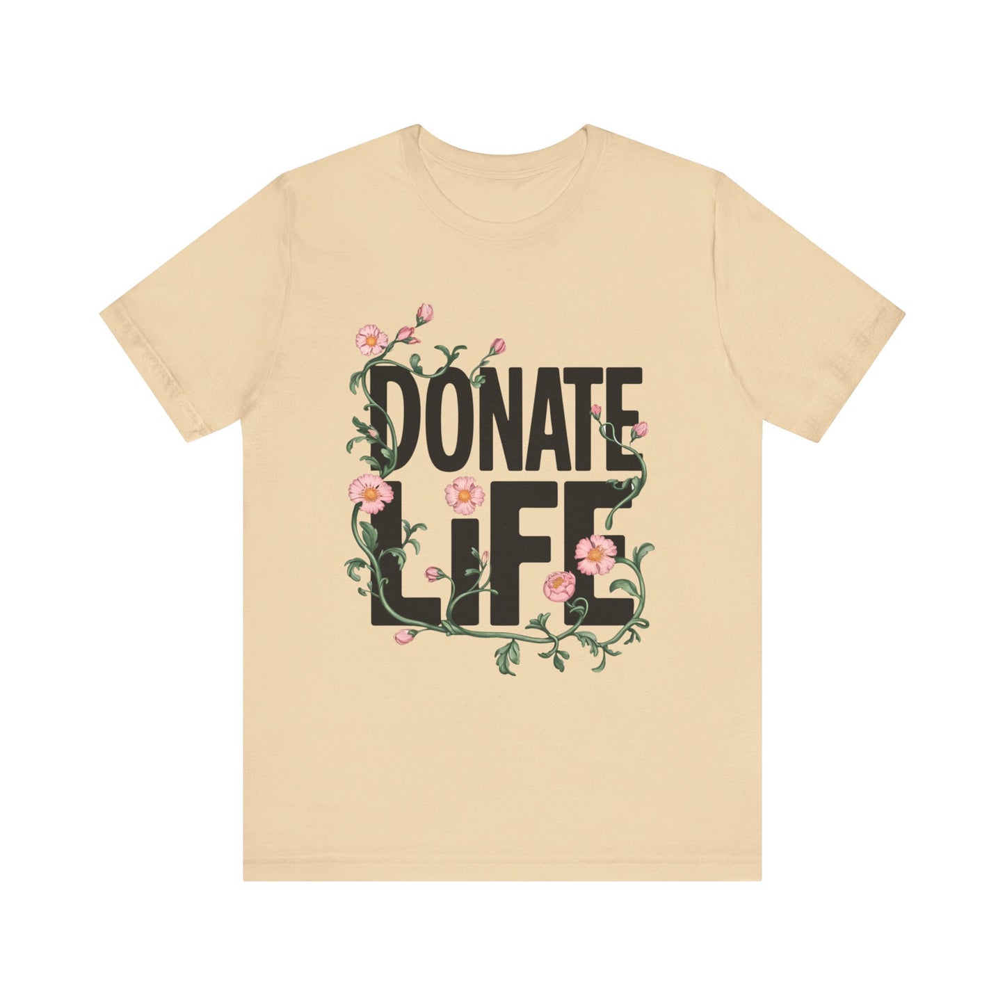 Floral Donate Life Shirt, Organ Donation T Shirt