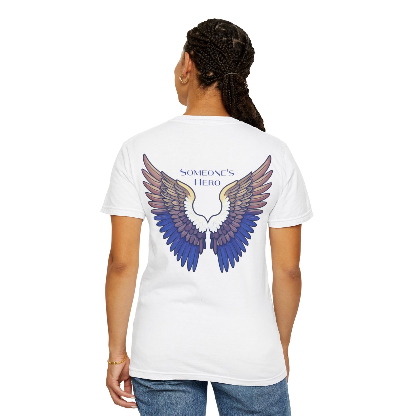 Someone’s Hero Organ Donation T-Shirt, Angel Wings Design