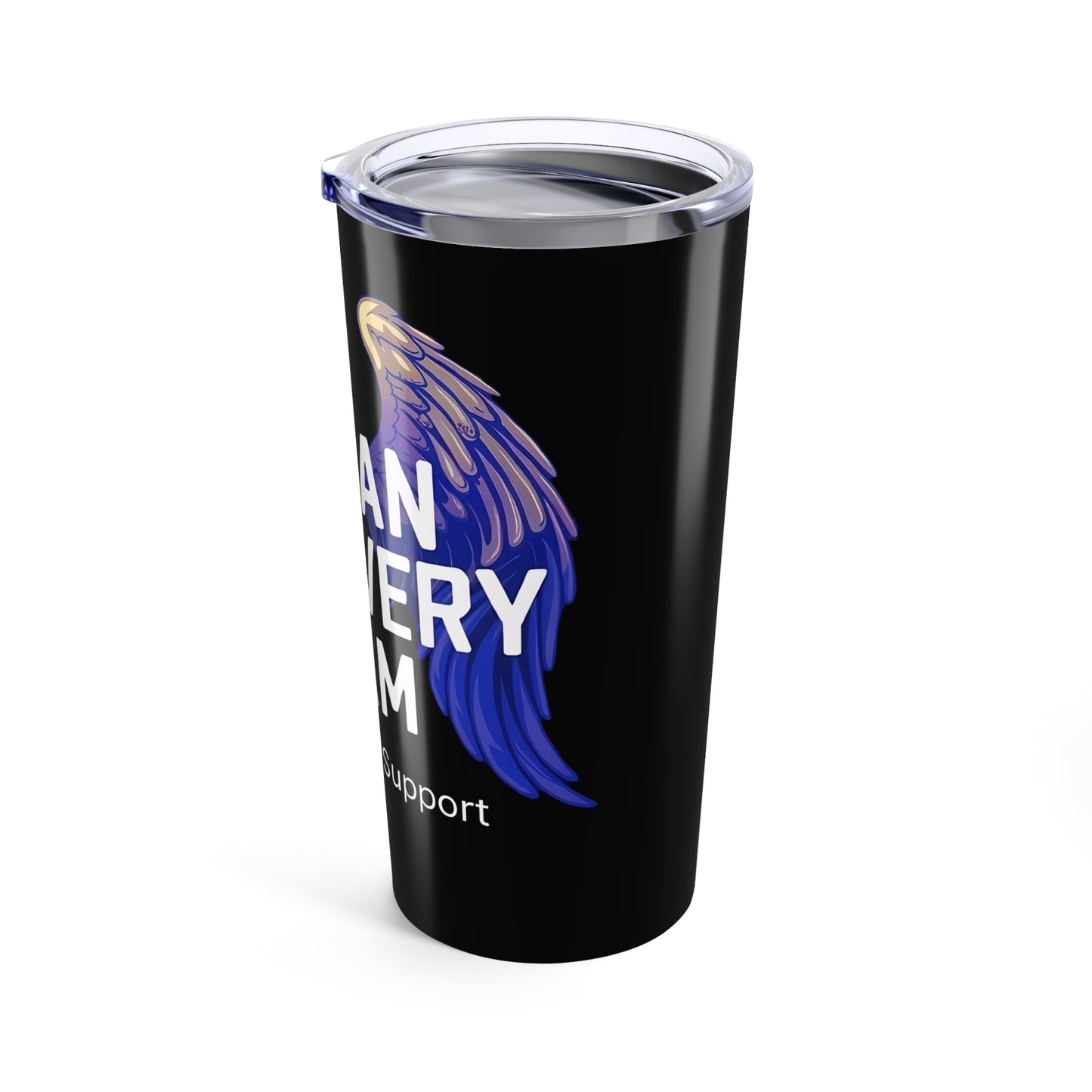 Organ Recovery Team Support with Angel Wings, 20oz Insulated Stainless Steel Tumbler, Travel Mug