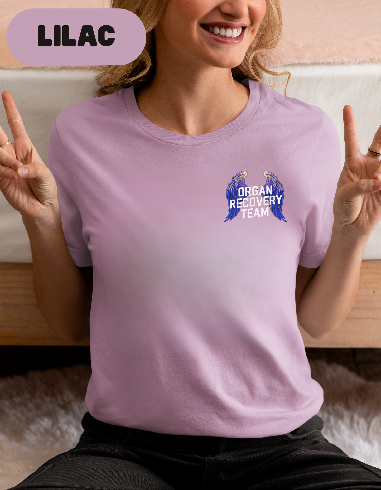 Organ Recovery Team T Shirt, Angel Wings
