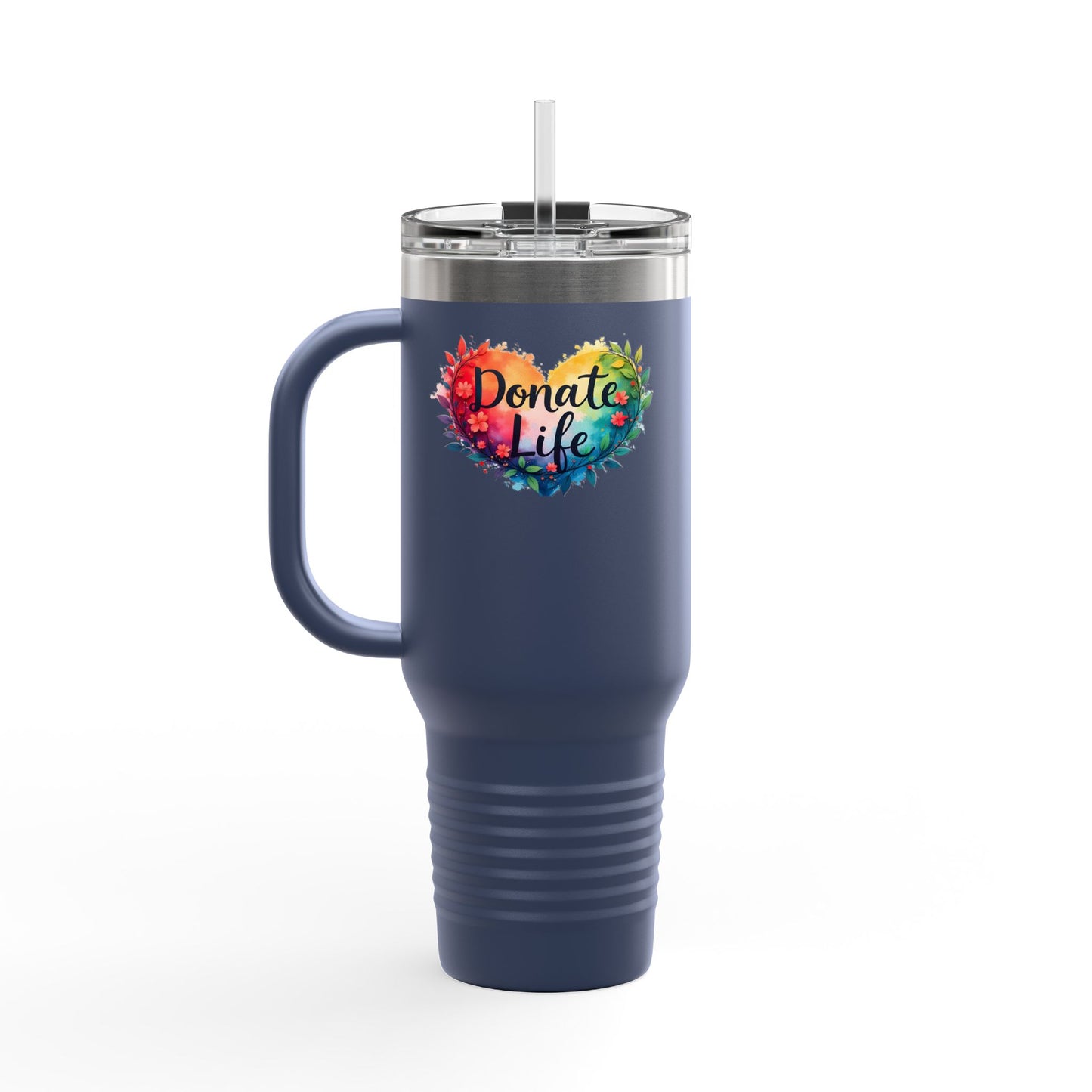 Donate Life, Heart with Branches, Insulated Travel Mug, 40oz