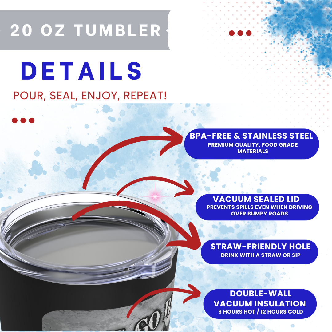 Distressed CPTC Tumbler, 20oz