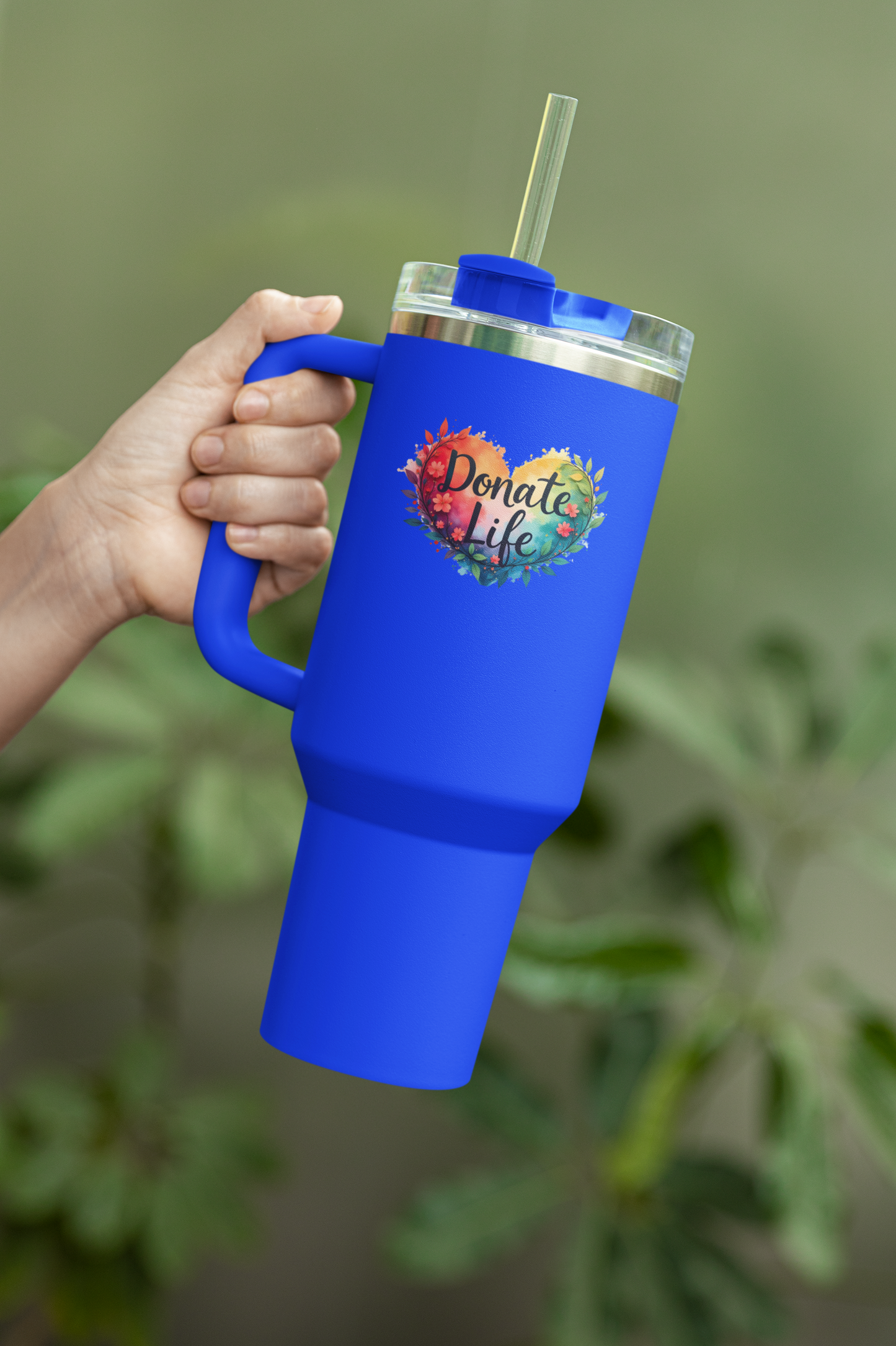 Donate Life, Heart with Branches, Insulated Travel Mug, 40oz