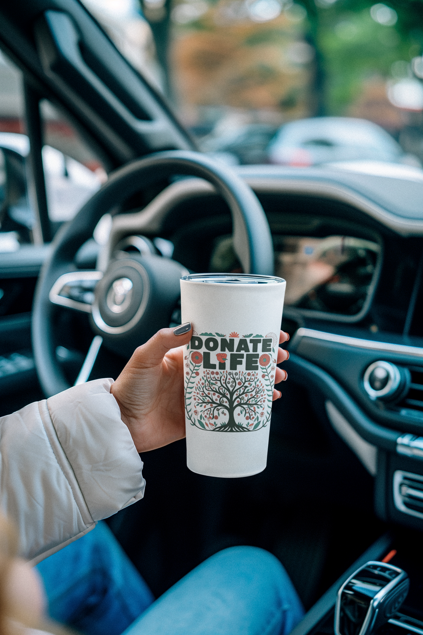 Donate Life Tree Insulated Tumbler 20oz, Organ Transplant Travel Mug