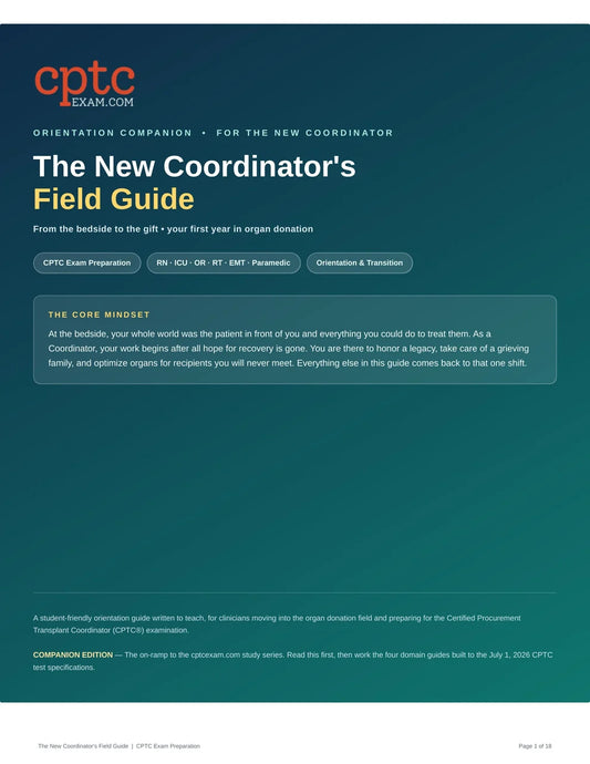 OPO New Coordinator to CPTC-Ready Curriculum