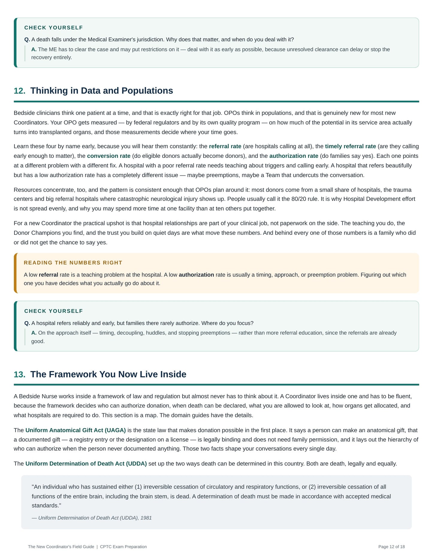 Page 12 preview covering data, populations, and donation frameworks