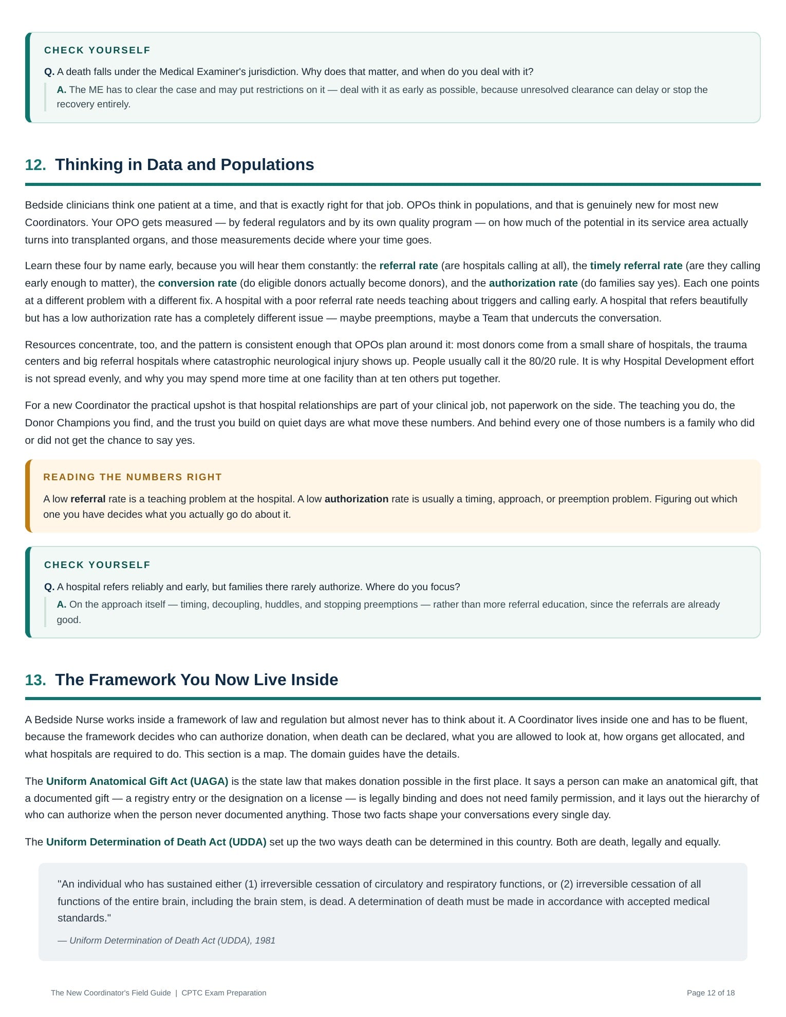 Page 12 preview covering data, populations, and donation frameworks