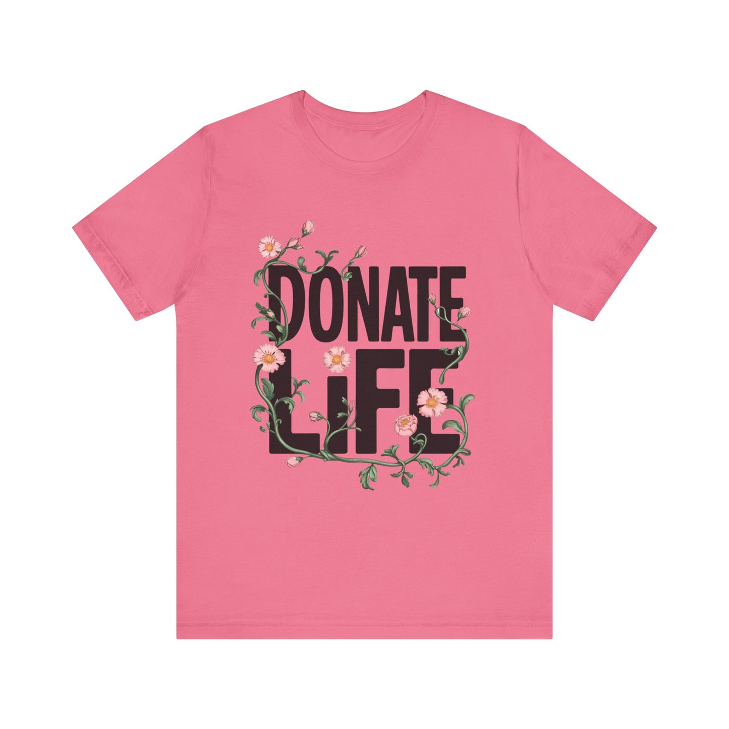 Floral Donate Life Shirt, Organ Donation T Shirt