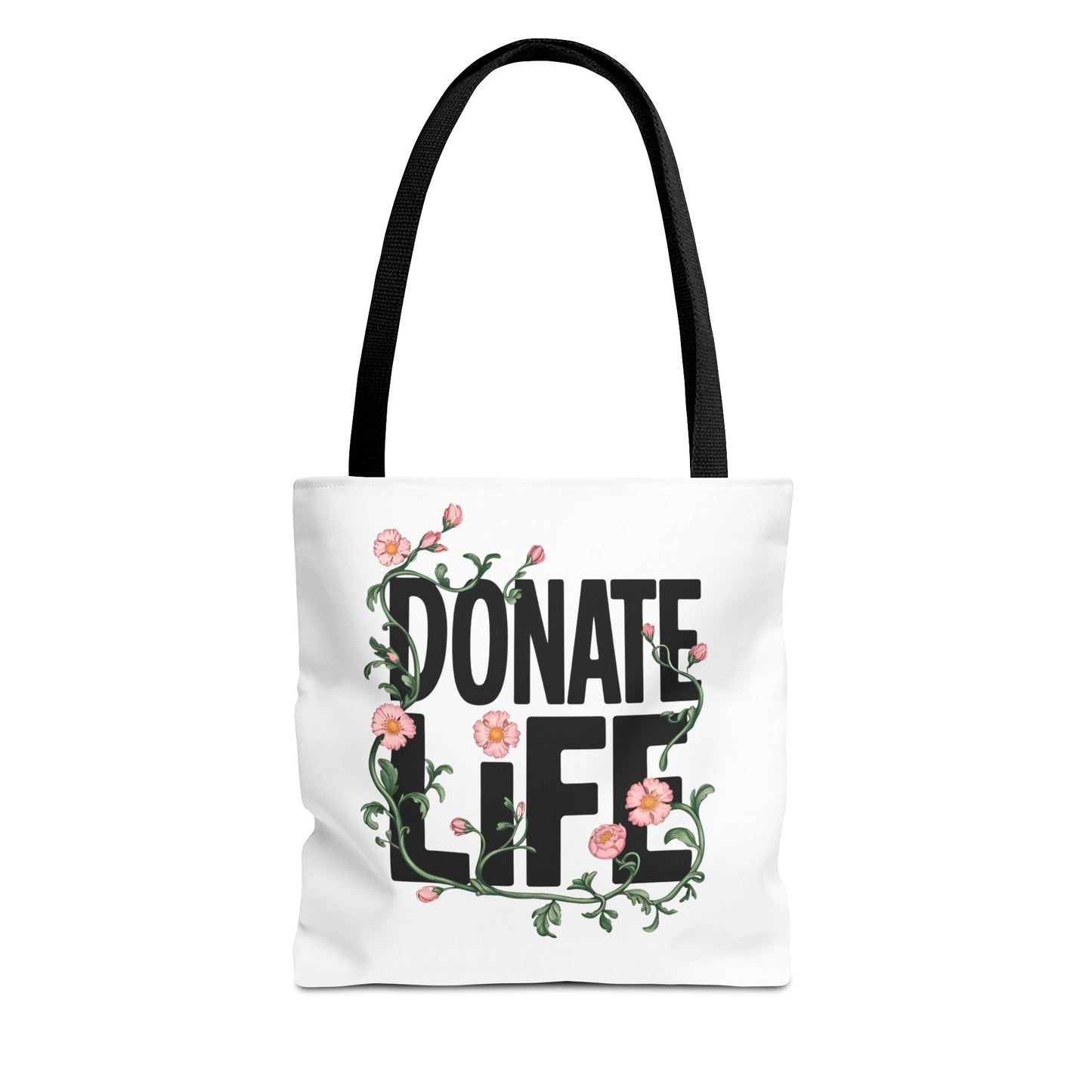 Floral Donate Life Tote Bag