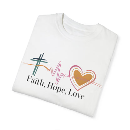 Faith Hope Love, Inspirational T Shirt