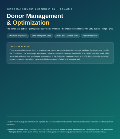 Donor Management: Testing & Suitability - CPTC Study Guide (2026 Edition)