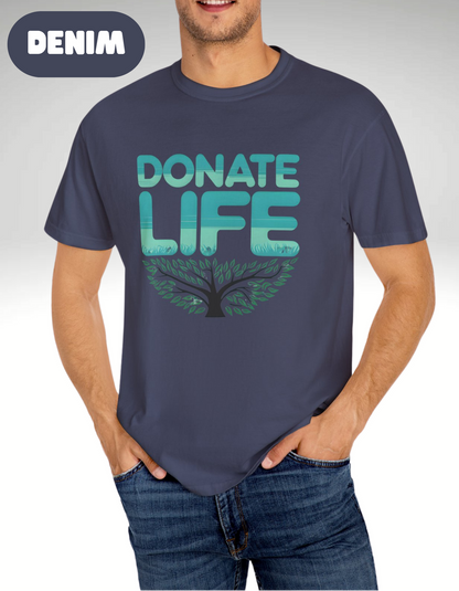 Donate Life Comfort Colors T shirt, Organ Donation, Organ Transplant, Support Organ Donation, Kidney Donor, Liver Donor, Warrior, Transplant Surivivor