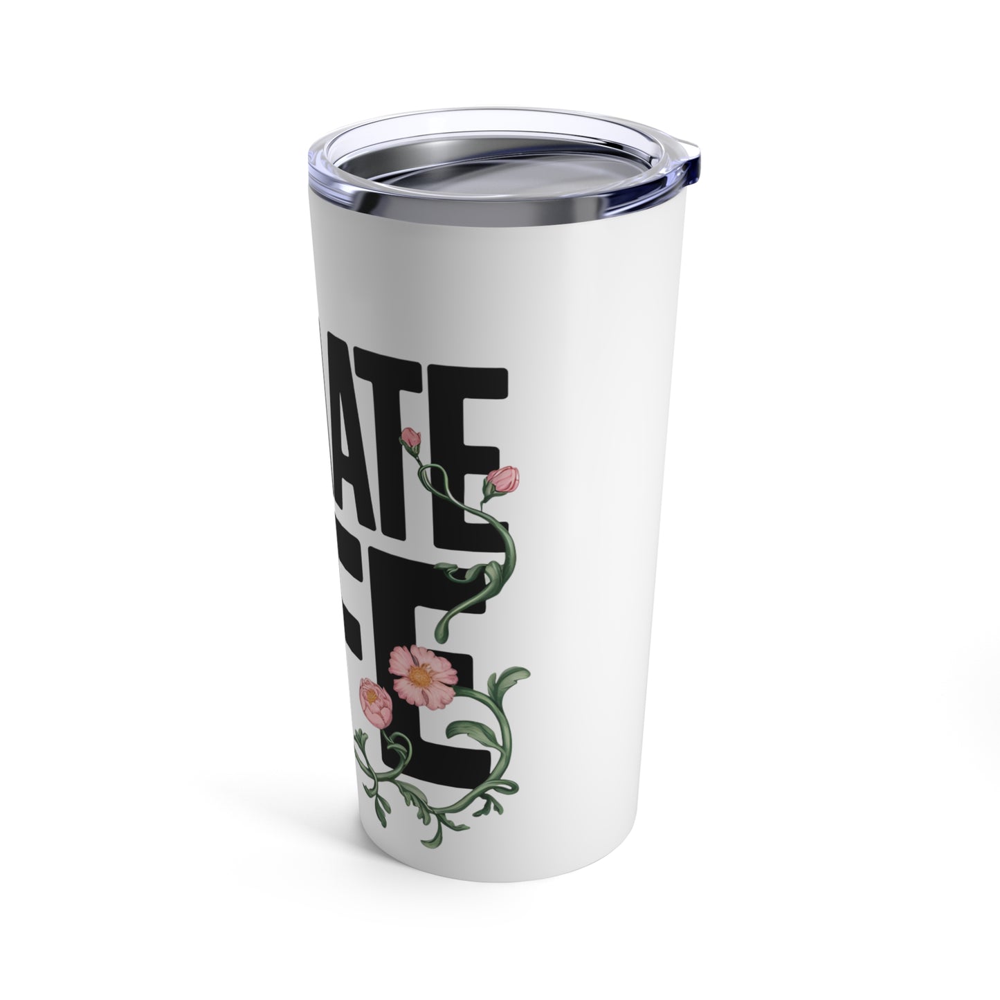 Floral Donate Life Insulated Tumbler 20oz, Organ Donation Mug