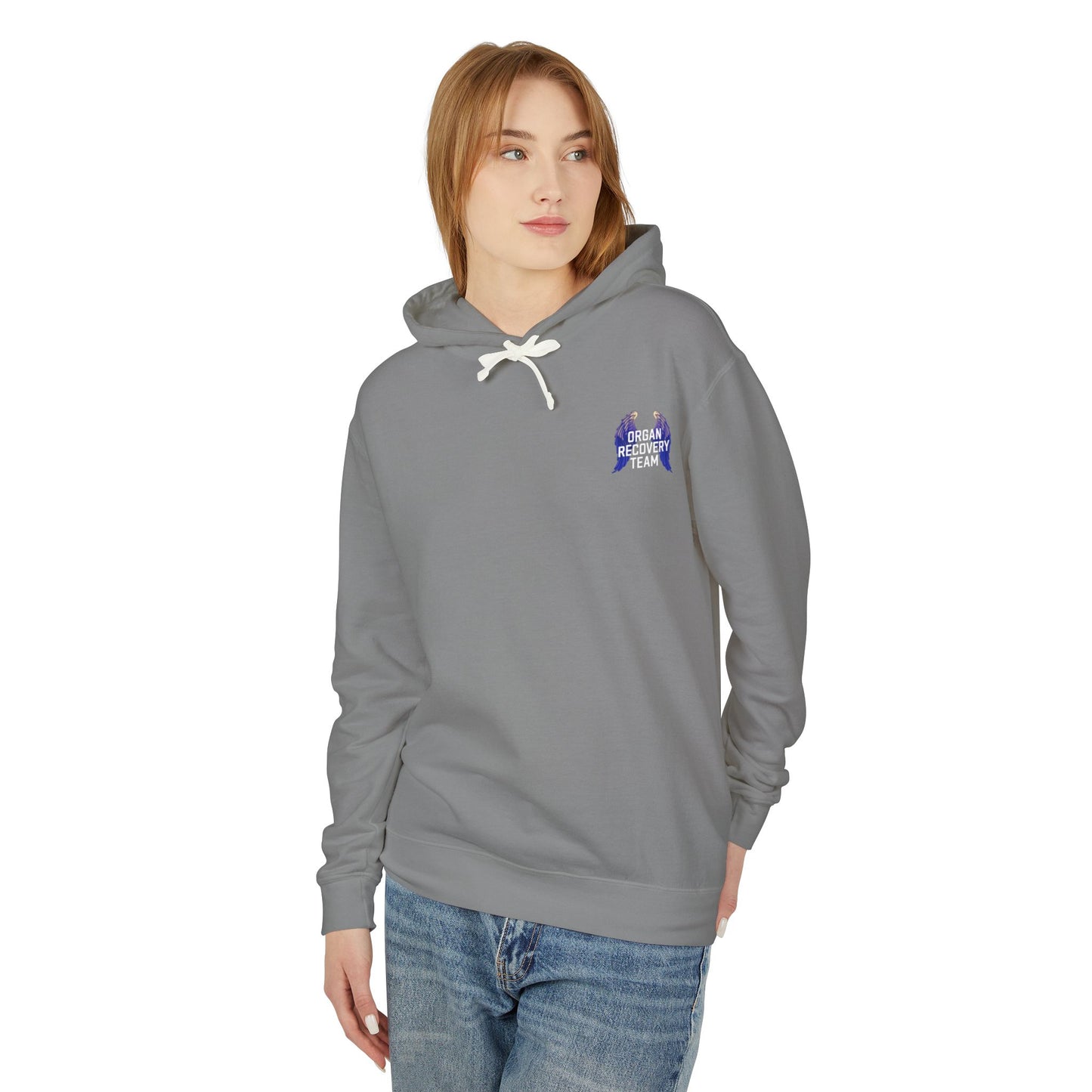 Organ Recovery Team Comfort Colors Hoodie Sweatshirt, Angel Wings