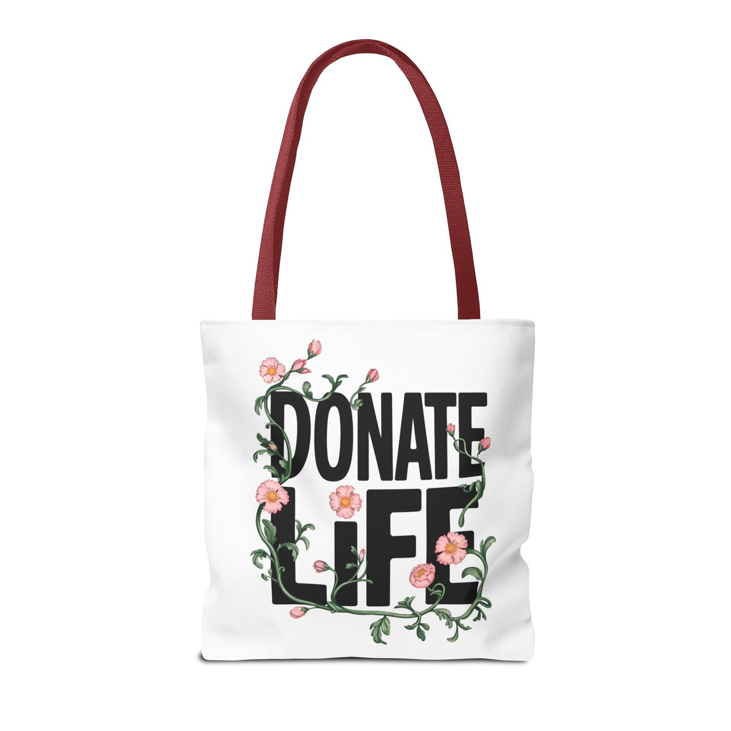 Floral Donate Life Tote Bag