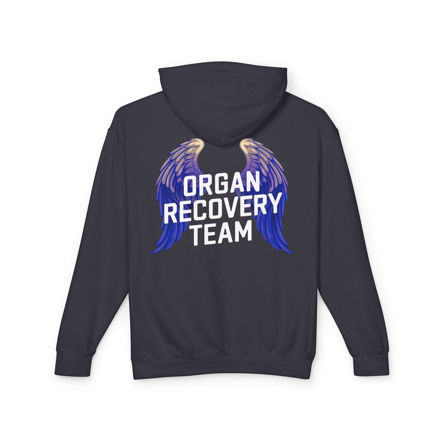 Organ Recovery Team Comfort Colors Hoodie Sweatshirt, Angel Wings