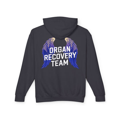 Organ Recovery Team Comfort Colors Hoodie Sweatshirt, Angel Wings