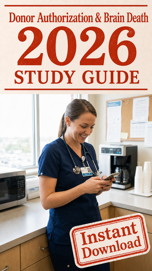 CPTC Smart Study Guide: Donor Identification & Referral (2026 Edition) - Instant Download!