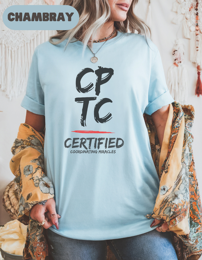 CPTC Certified Coordinating Miracles Shirt, Organ Donation Shirt, Transplant Team Gift, Organ Donor Shirt, OPO, Nurse, Liver Kidney Lung, Comfort Colors Tee