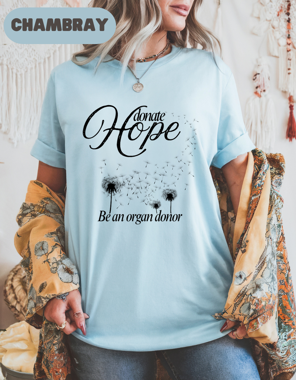 Donate Hope Shirt, Be an Organ Donor, Comfort Colors® Transplant Gift, Organ Donation Tee, Green Ribbon Shirt, Donate Life Awareness