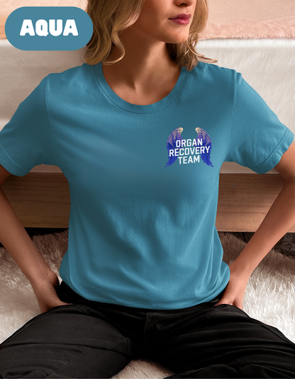Organ Recovery Team T Shirt, Angel Wings