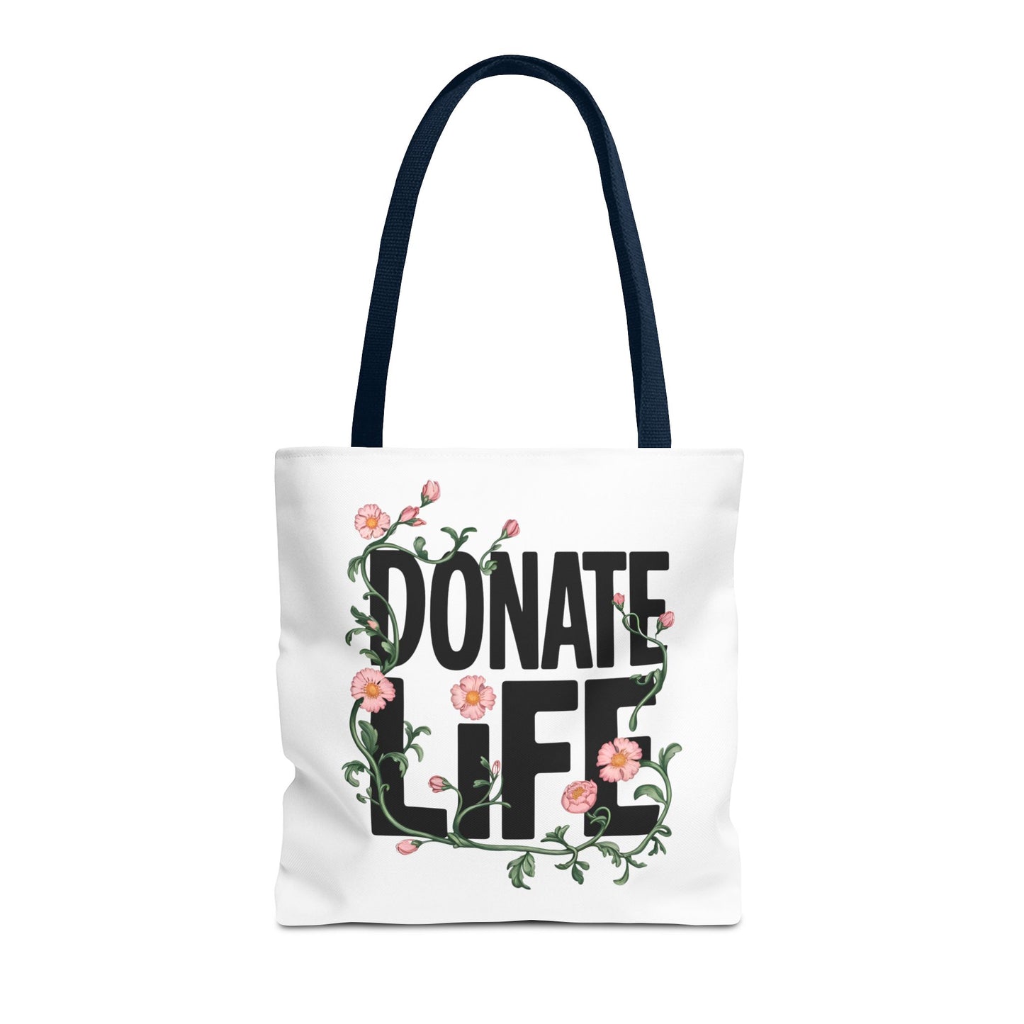 Floral Donate Life Tote Bag