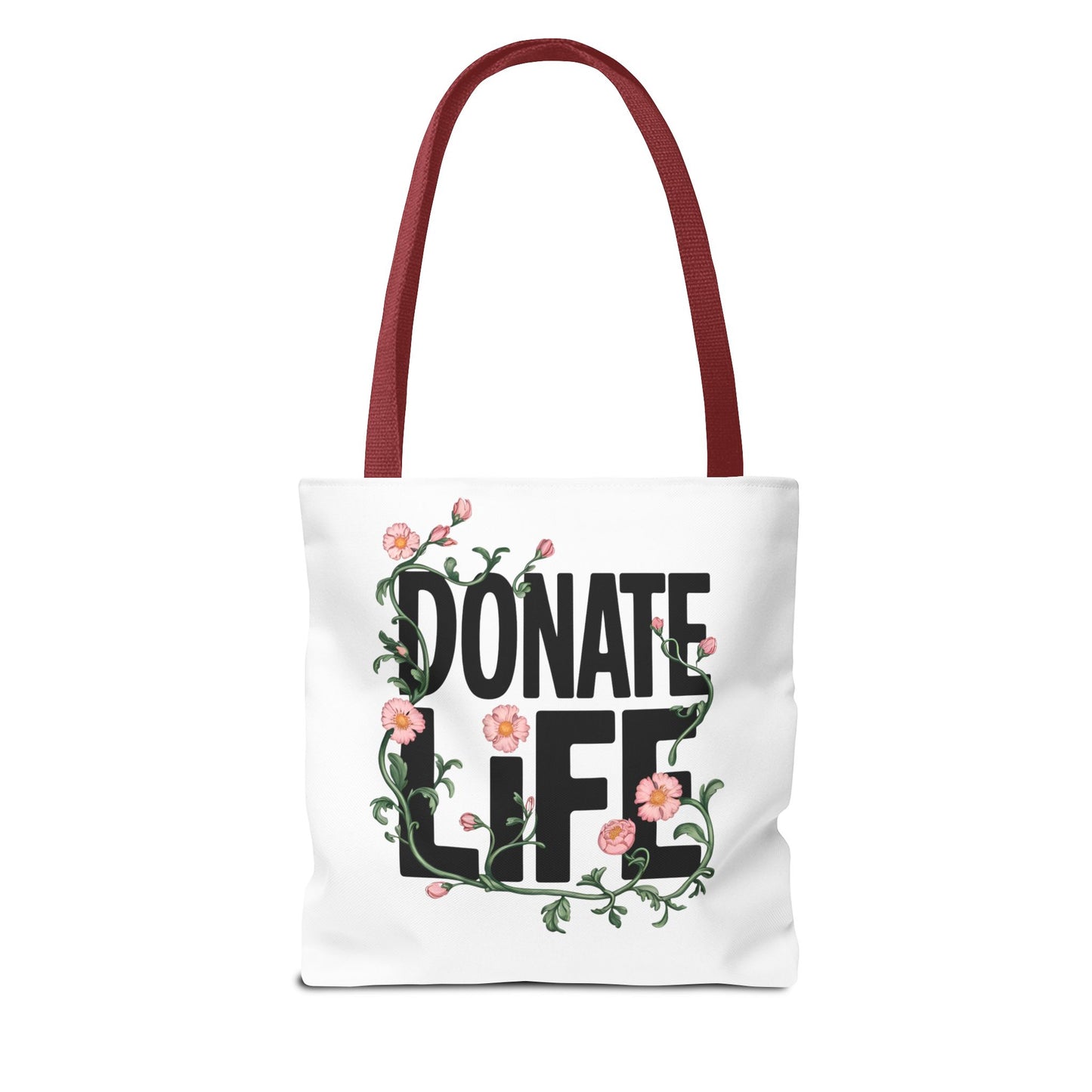 Floral Donate Life Tote Bag