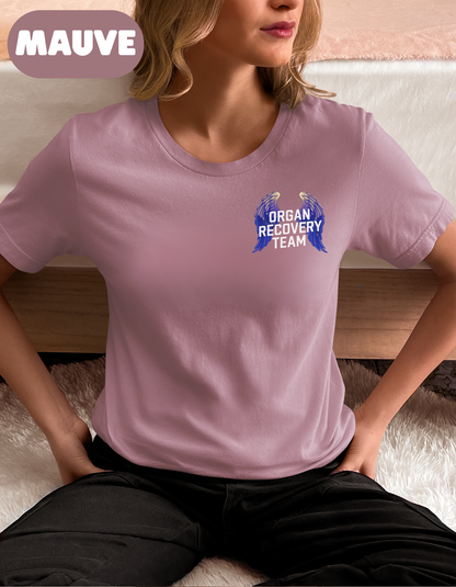 Organ Recovery Team T Shirt, Angel Wings