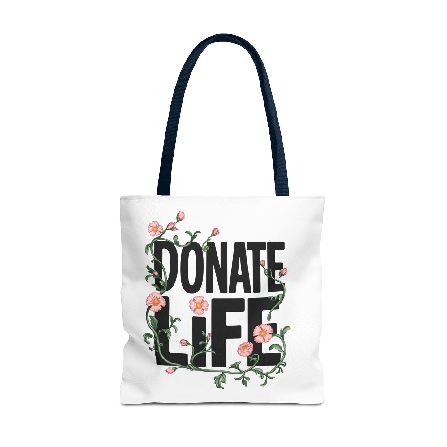 Floral Donate Life Tote Bag