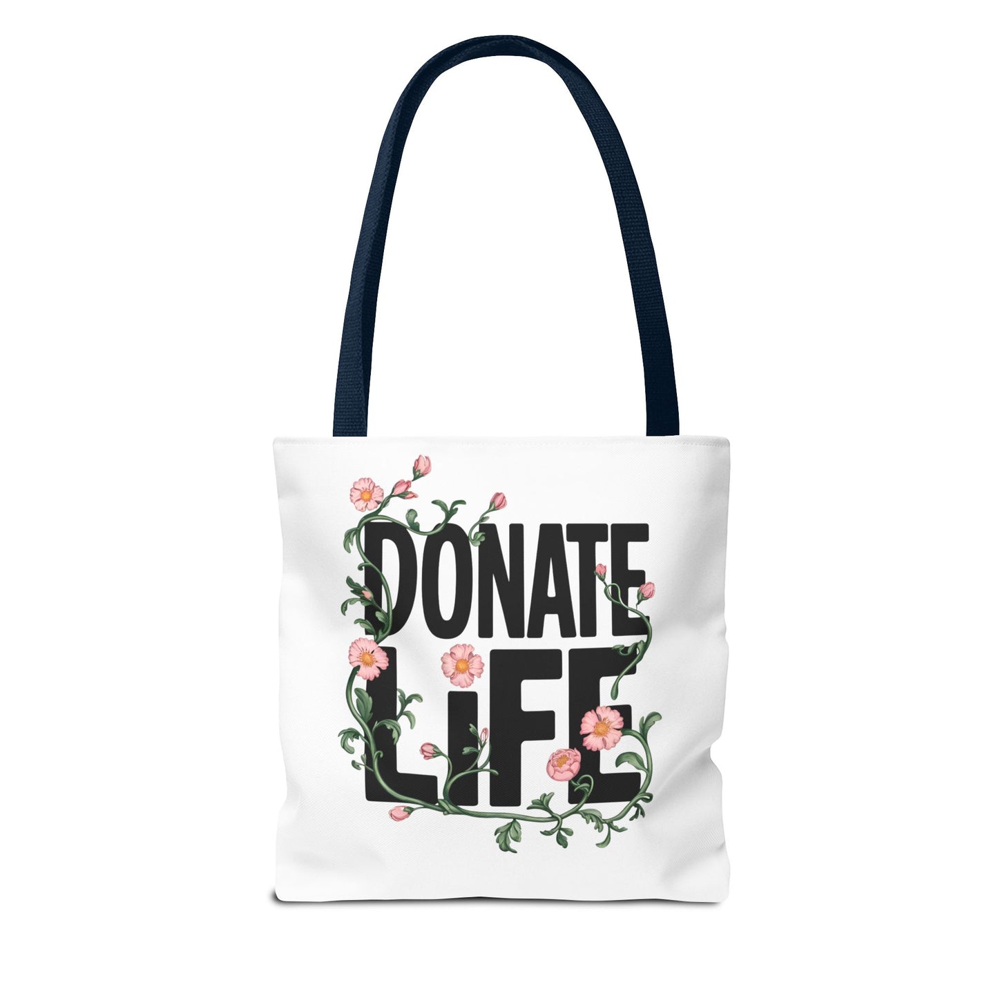 Floral Donate Life Tote Bag