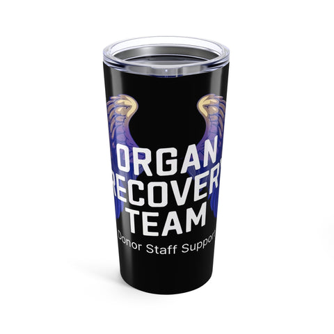 Organ Recovery Team Support with Angel Wings, 20oz Insulated Stainless Steel Tumbler, Travel Mug
