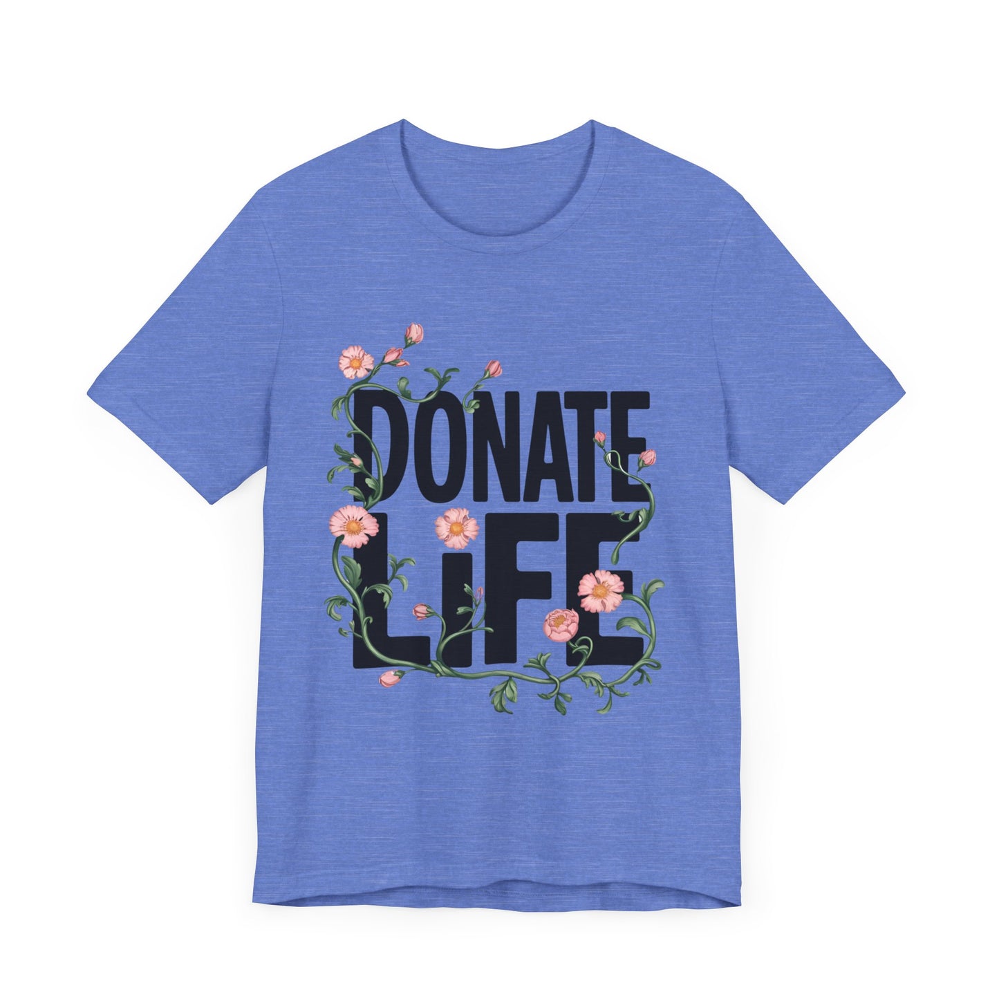 Floral Donate Life Shirt, Organ Donation T Shirt