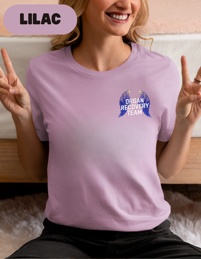 Organ Recovery Team T Shirt, Angel Wings
