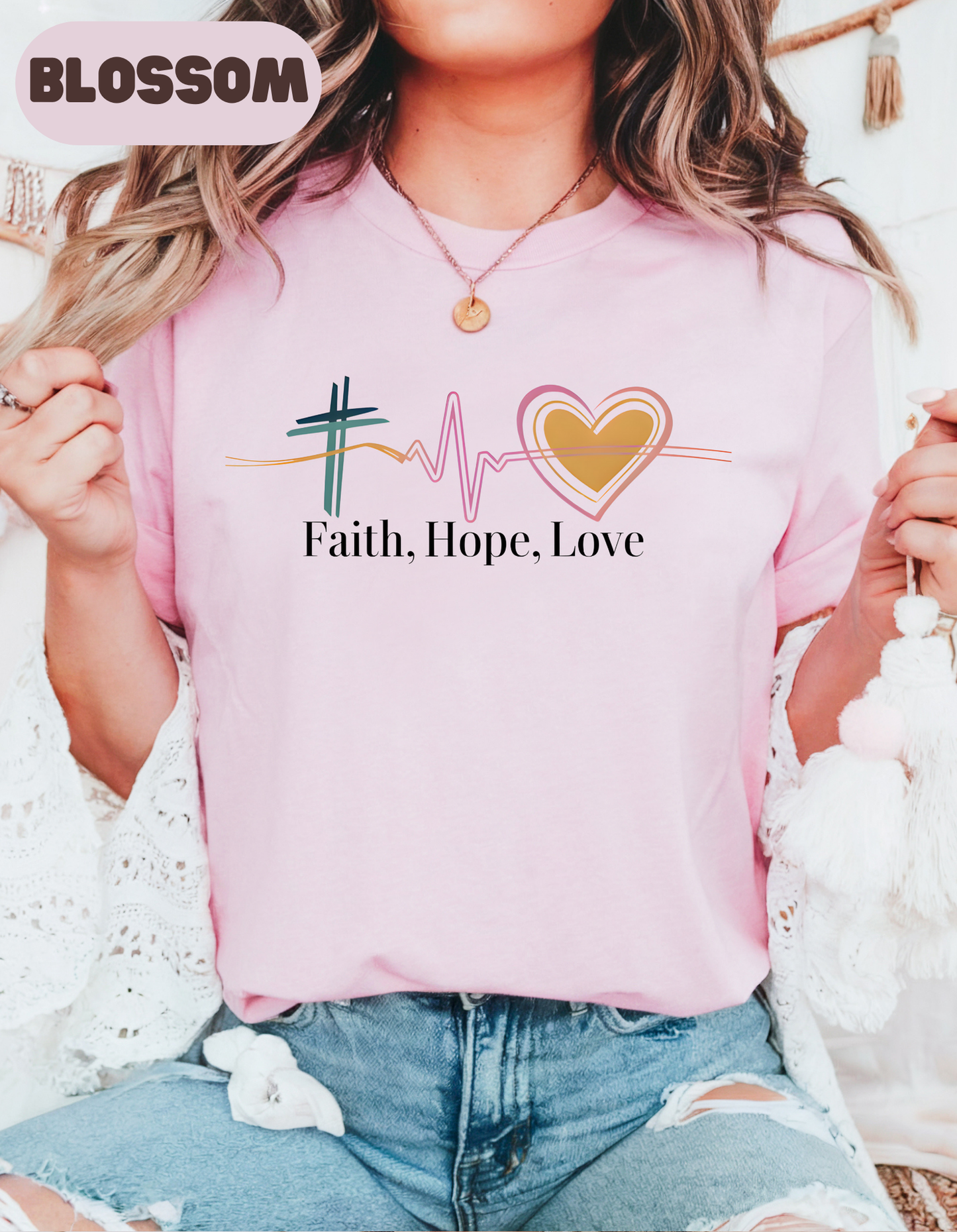 Faith Hope Love, Inspirational T Shirt