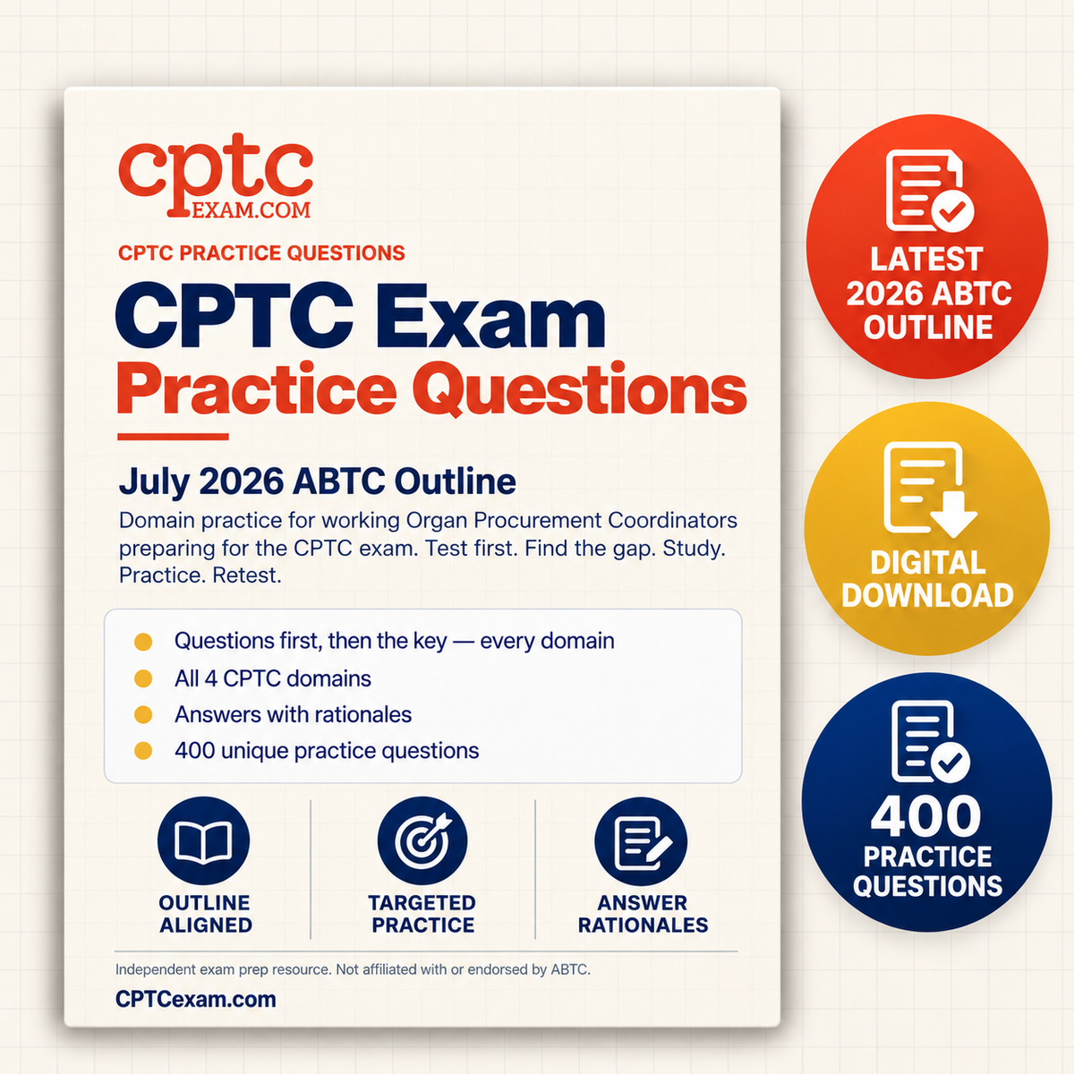 CPTC practice questions cover