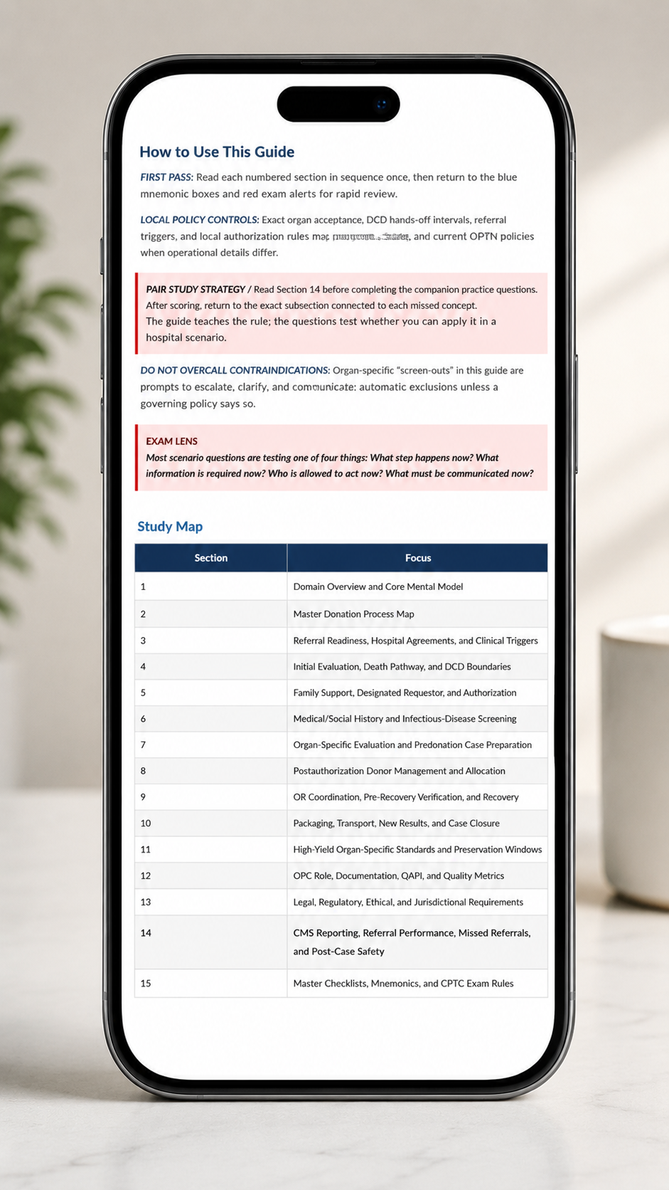 Donation Process Support - CPTC Study Guide- (2026 Edition)