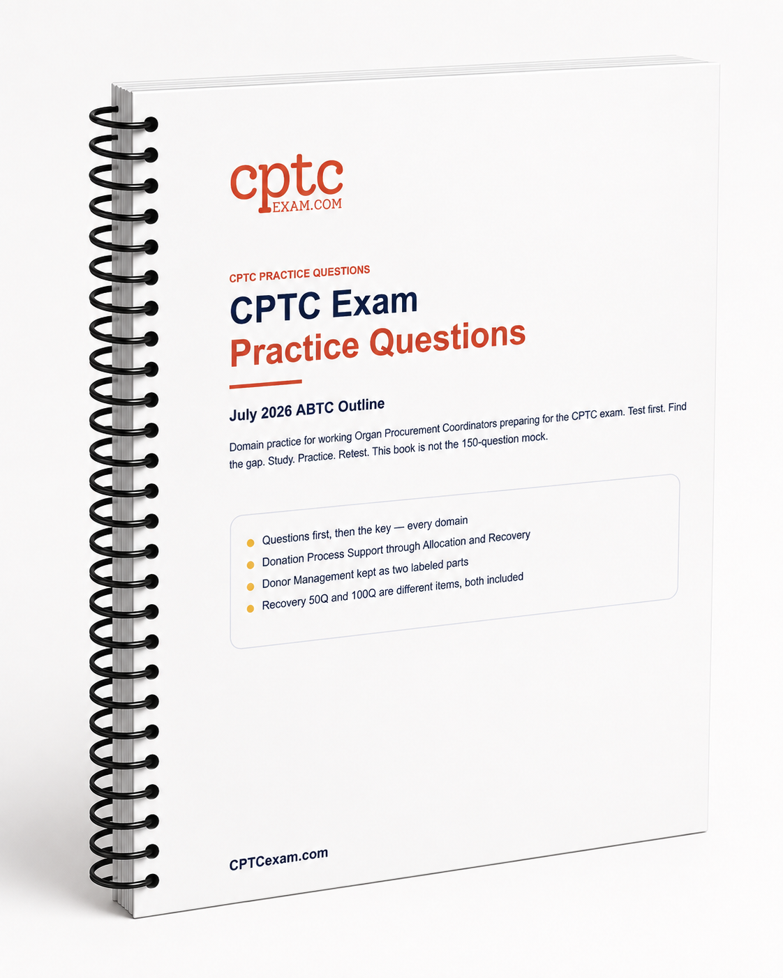 CPTC Exam Practice Questions — 400 Questions | Spiral-Bound July 2026 Edition