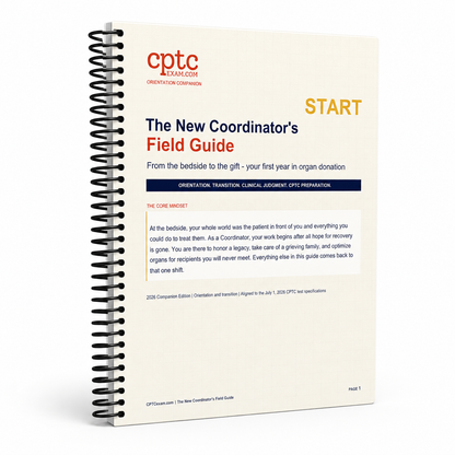 Spiral Bound Field Guide for the New Organ Procurement Coordinator, spiral-bound print edition