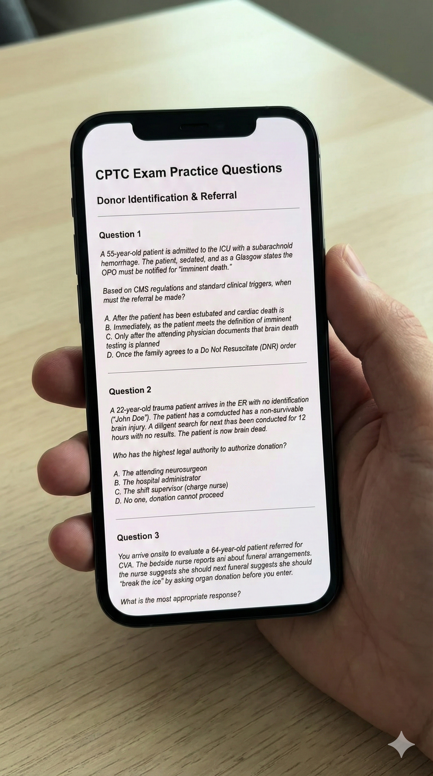 50 CPTC Practice Questions: Donor Identification & Referral (2026 Edition) - Instant Download!