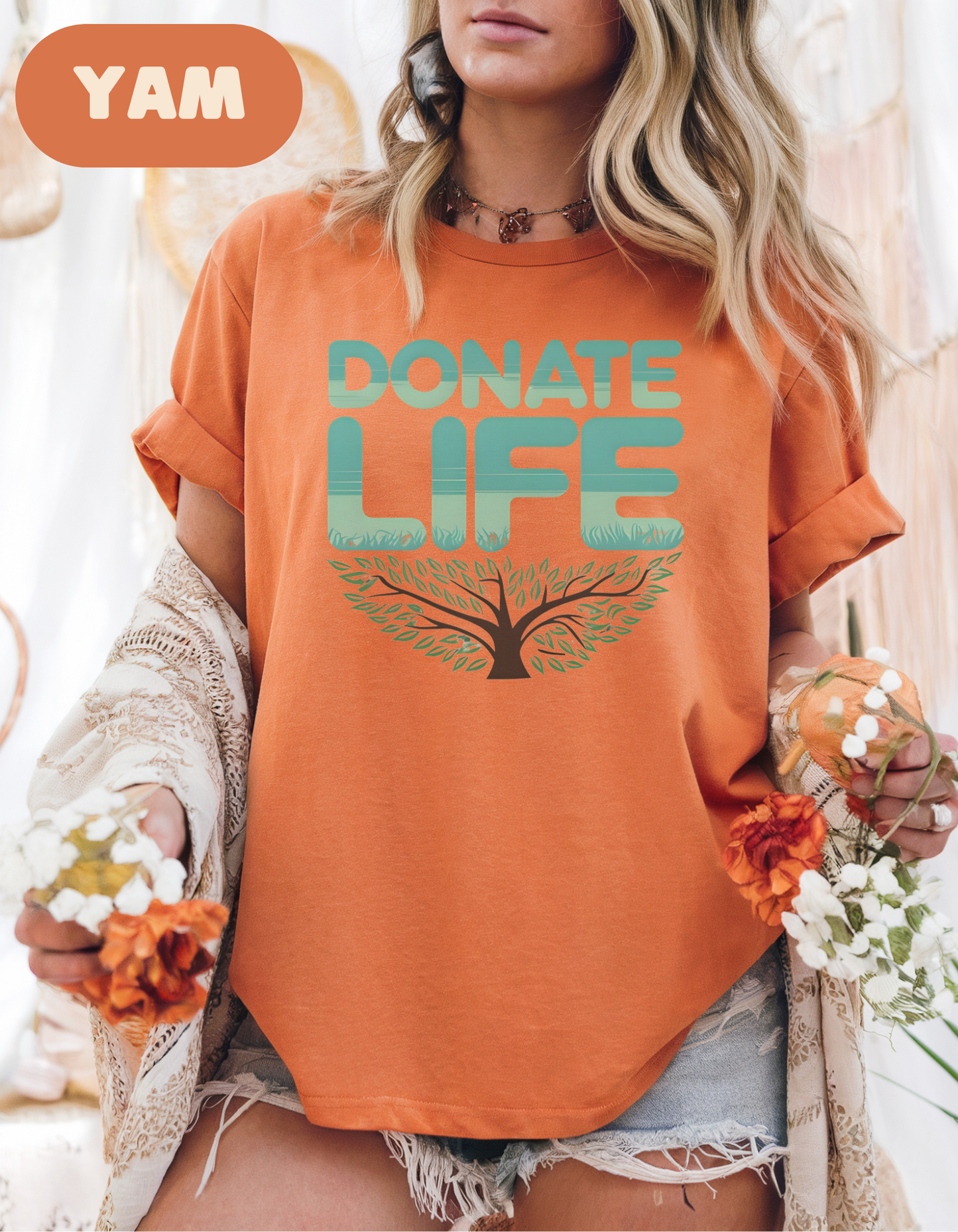 Donate Life Comfort Colors T shirt, Organ Donation, Organ Transplant, Support Organ Donation, Kidney Donor, Liver Donor, Warrior, Transplant Surivivor