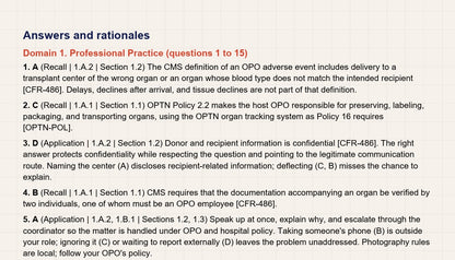 CTP Exam Study Guide: A Field Guide for New Organ Preservationists