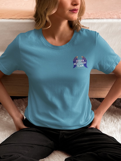 Personalized Organ Recovery Team T Shirt, Angel Wings